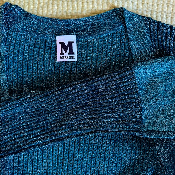 M Missoni Teal Shimmer Duster - Picture 1 of 6